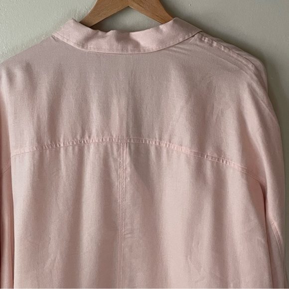 Madewell flannel dolmen sleeve button down shirt - Picture 6 of 13